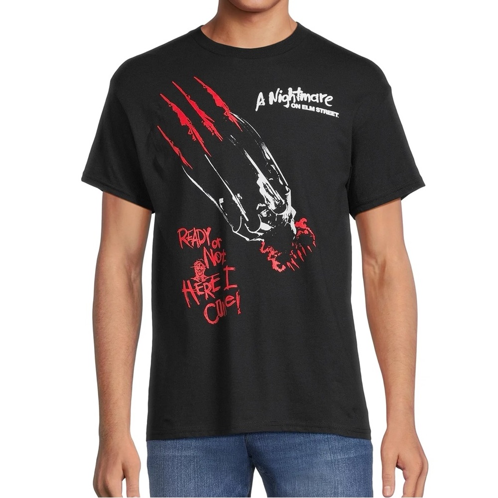 A Nightmare On Elm Street, Claw Catch Graphic Tee - Sizes: S-XL - NEW WITH TAGS!